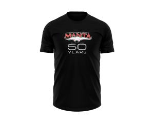 TEE SHIRT  BLACK  MANTA LOGO