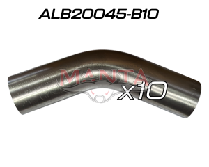 (Pack 10) 2IN (50.8MM) 45 DEG ALUMINISED MANDREL BEND