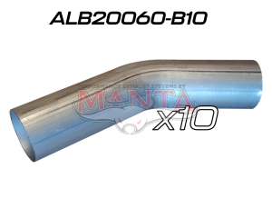 (Pack 10) 2IN (50.8MM) 60 DEG ALUMINISED MANDREL BEND