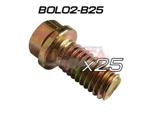 (Pack 25) 7/16in Head x ¾in Long. 3/8in Extractor Bolt