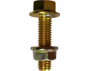  M8 x 1.25p x 30mm Zinc Bolt & Flanged Nut. Max Torque 15.5 Nm