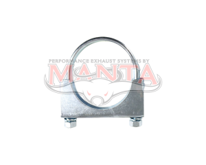 Heavy Duty Zinc Plated U-Bolt Clamp To Suit ,67mm OD Flare, On 2 1/2in (63.5mm) OD Tube