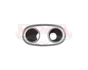 2 1/2in, 8in x 4in Oval Centre/Centre, Twin In/Twin Out, 12in (300mm) Long, Megaflow Muffler