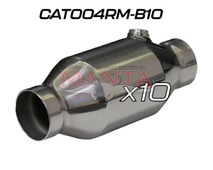 (Pack 10) 2 1/2in Round High Flow 200 CPI Metallic Catalytic Converter