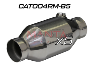 (Pack 5) 2 1/2in Round High Flow 200 CPI Metallic Catalytic Converter