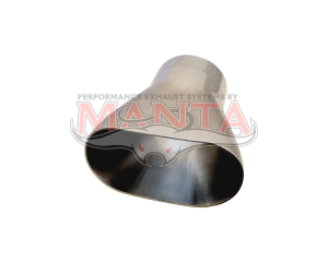 2 x 1 5/8in Inlet, 2in Outlet, Stainless Steel Collector Cone