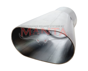 2 x 2in Inlet, 2in Outlet, Stainless Steel Collector Cone
