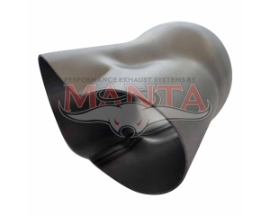2 x 2 1/2in Inlet, 2 1/2in Outlet, Mild Steel Collector Cone