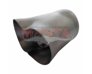 2 x 2 1/2in Inlet, 3in Outlet, Mild Steel Collector Cone