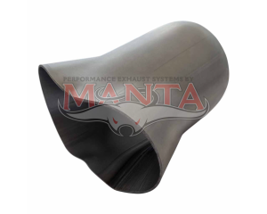 2 x 3in Inlet, 4in Outlet, Mild Steel Collector Cone