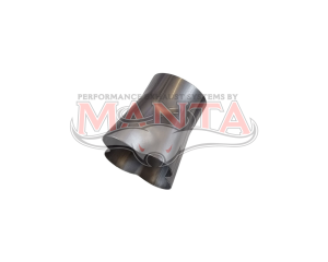 4 x 1 3/4in Inlet, 3in Outlet, Mild Steel Collector Cone