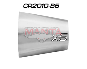 (Pack 5) 2in (50.8mm) to 1in (25.4mm) x 1.6mm, Stainless Concentric Reducer