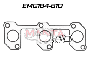 (Pack 10) Land Cruiser Gasket 1HZ Diesel (2 X 3 Ports)