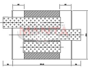 2 1/4in, 10in x 4in Oval Offset/Centre, 12in (300mm) Long, Megaflow Muffler - Medium - Aluminised
