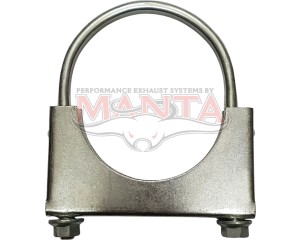 3 5/8in FLAT Back Clamp Suit 3 1/2in Pipe