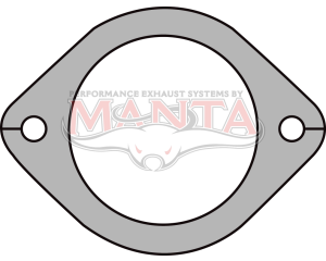 2 Bolt Commodore Flange 3in Bore, 105mm Bolt Centres 11mm Bolt Holes
