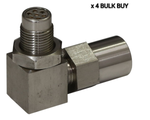 O2 Sensor Nut Extension 90 Degree 18mm X 1.5P X 40mm High, Pack of 4
