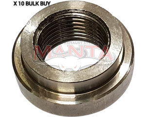 O2 Sensor Nut 18mm X 1.5 Stainless Steel, Pack of 10