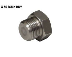 O2 Sensor Plug 18mm X 1.5, Pack of 50