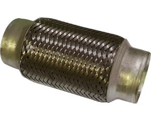 2in ID x 152mm (6in) Stainless Steel Flex Bellow, Double Braided Liner