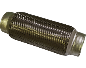 2in ID x 203mm (8in) Stainless Steel Flex Bellow, Double Braided Liner