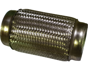 3 1/2in ID x 203mm (8in) Stainless Steel Flex Bellow Double Braided Liner