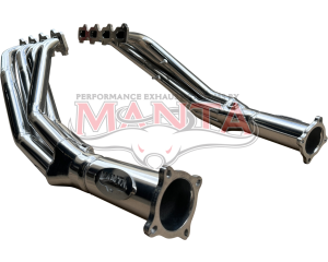 Ford BA - BF Falcon V8 BOSS 4-1, 1 7/8in Primary 3in Outlet Extractor - Ceramic Coated (Silver)