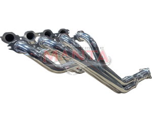 CAMARO 2018+ V8 6.2L 1 7/8in Ceramic Coated Extractors with 3in outlets - Ceramic Coated (Silver)