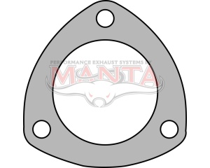 2 1/2in 3 Bolt Collector Flange Plate. 78mm Bolt Centres