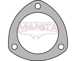 3in 3 Bolt Collector Flange Plate. 86mm Bolt Centres