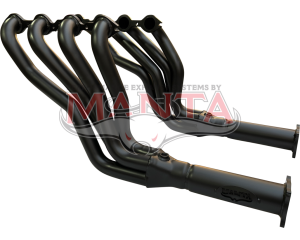 VE VF 1 7/8in Headers With 3in Outlet - BLACK Ceramic Coated