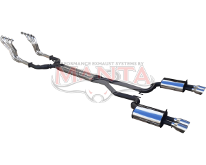 Holden Commodore VE VF V8 Ute + WM/WM Caprice dual 3in system, 1 3/4in coated headers, 3.5in tips