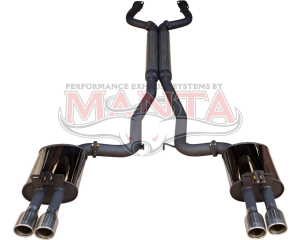Holden Commodore VE VF V8 Ute + WM/WM Caprice dual 3in cat back system with 3.5in tips