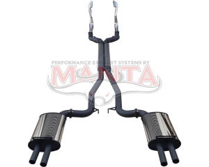 VF HSV 6.2L LSA Maloo ute dual 3in full system with 1 7/8in coated headers