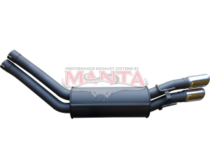 Holden Commodore VY - VZ ClubSport 2 1/2in Dual Rear Muffler With Chrome Tips