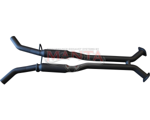 Holden Commodore VU VY VZ V8 Ute 2 1/2in Dual Centre Hotdogs to Suit LH & RH Exit Rears