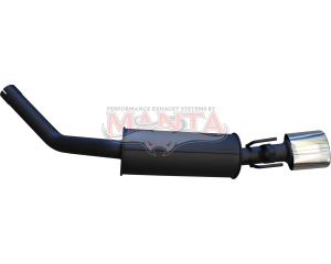Holden Commodore VU VY VZ V8 Ute 2 1/2in LHS Exit Rear Muffler With Oval Tip