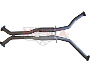 VZ Monaro - Gto 2 1/2in Dual Centre Hotdog With Y Front to Suit Extractors