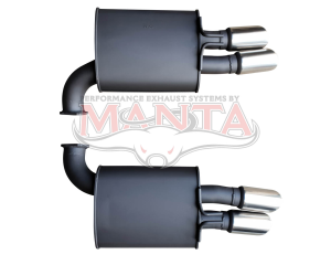 Holden Commodore VE Sedan/Wagon V8 6.0L SS & HSV-E1 Dual 3in Rear Mufflers With QUAD 3 1/4n Tips