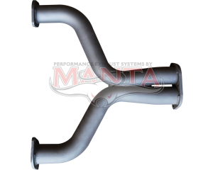 BA BF FG V8 2 1/2in Dual Y-Pipe With H-Pipe