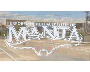 300MM MANTA WINDOW STICKERS VINYL WHITE
