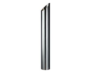 CHROME EXHAUST STACK STRAIGHT MITRE CUT 5in OD X 60in (1525MM) LONG, PLAIN INLET