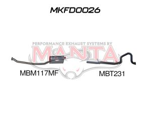 Ford NA/NC Fairlane & LTD 6 Cylinder Catback