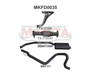 Ford Falcon EA - AU 6 Cylinder Sedan Full System Muffler/Tailpipe