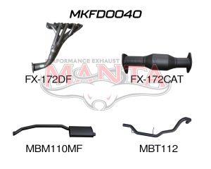 Ford Falcon EA - EL 6 Cylinder Wagon Full System Muffler/Tailpipe