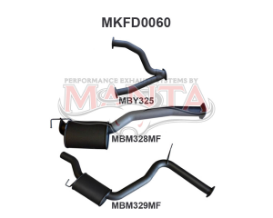 Ford Falcon AU V8 IRS Sedan 3in CatBack Muffler/Muffler