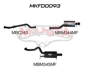 Ford Falcon BA BF XR6 Turbo 3in Single Exhaust off Factory Dump Pipe