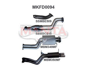 Ford Falcon BA BF XR6 Turbo 2.5in Dual Turbo Back