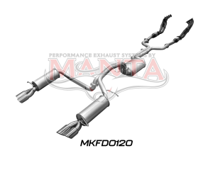 Ford BF GT V8 4V Sedan 2.5in L & R With Extractors Muffler/Muffler