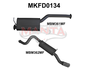 Ford Falcon BA BF 6 Cylinder XR6 Ute CatBack Muffler/Muffler